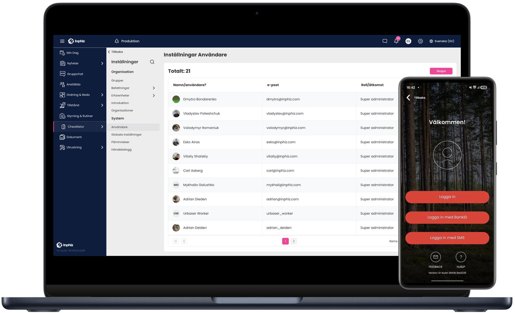 mockup ny säkerhet infra