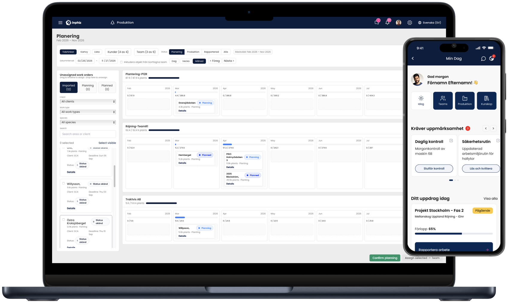 planering healtchare mockup